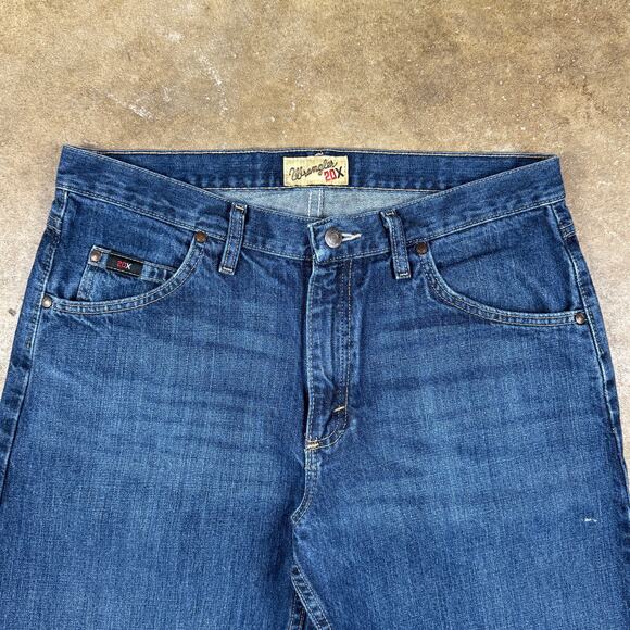 Wrangler 20X Men’s Straight Leg Jeans 32x30 Blue Heritage Denim Made in Mexico - Picture 2 of 14
